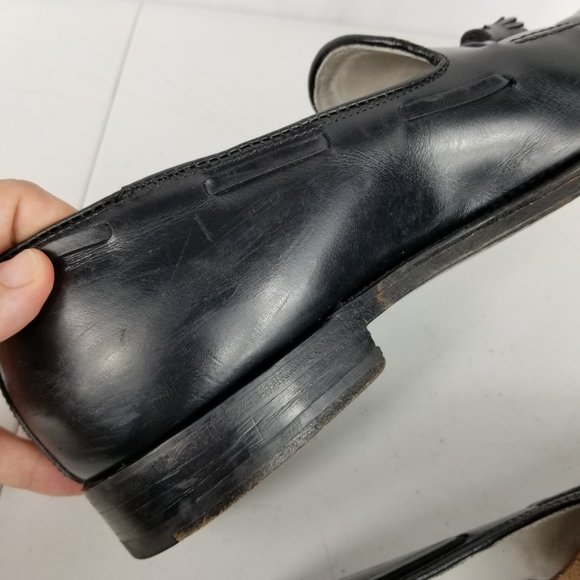 Alden leather tassel loafers mens 11.5 B/D Black - Picture 11 of 16